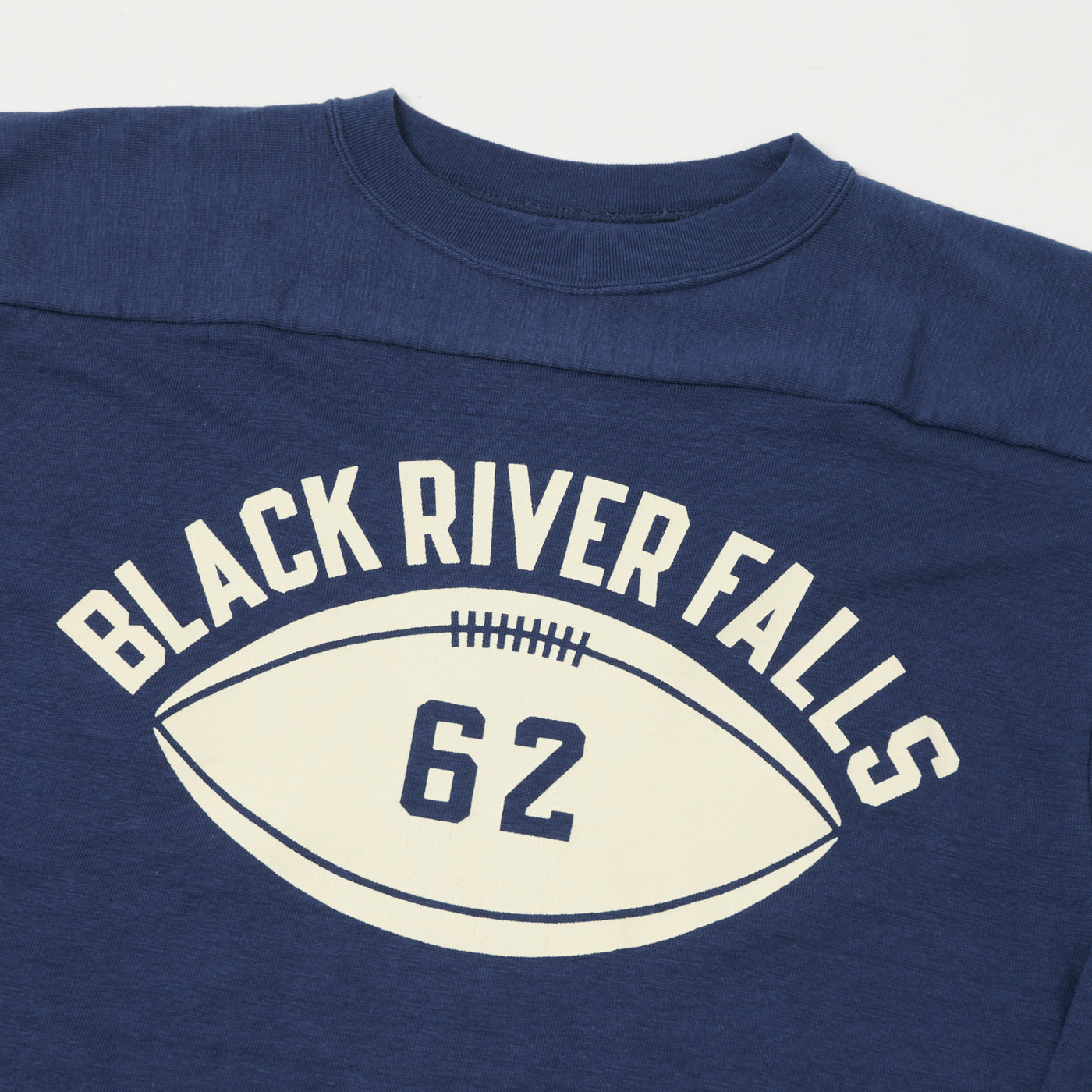 Warehouse & Co 4063 'Black River Falls' 3/4 Sleeve Football T-Shirt - Navy