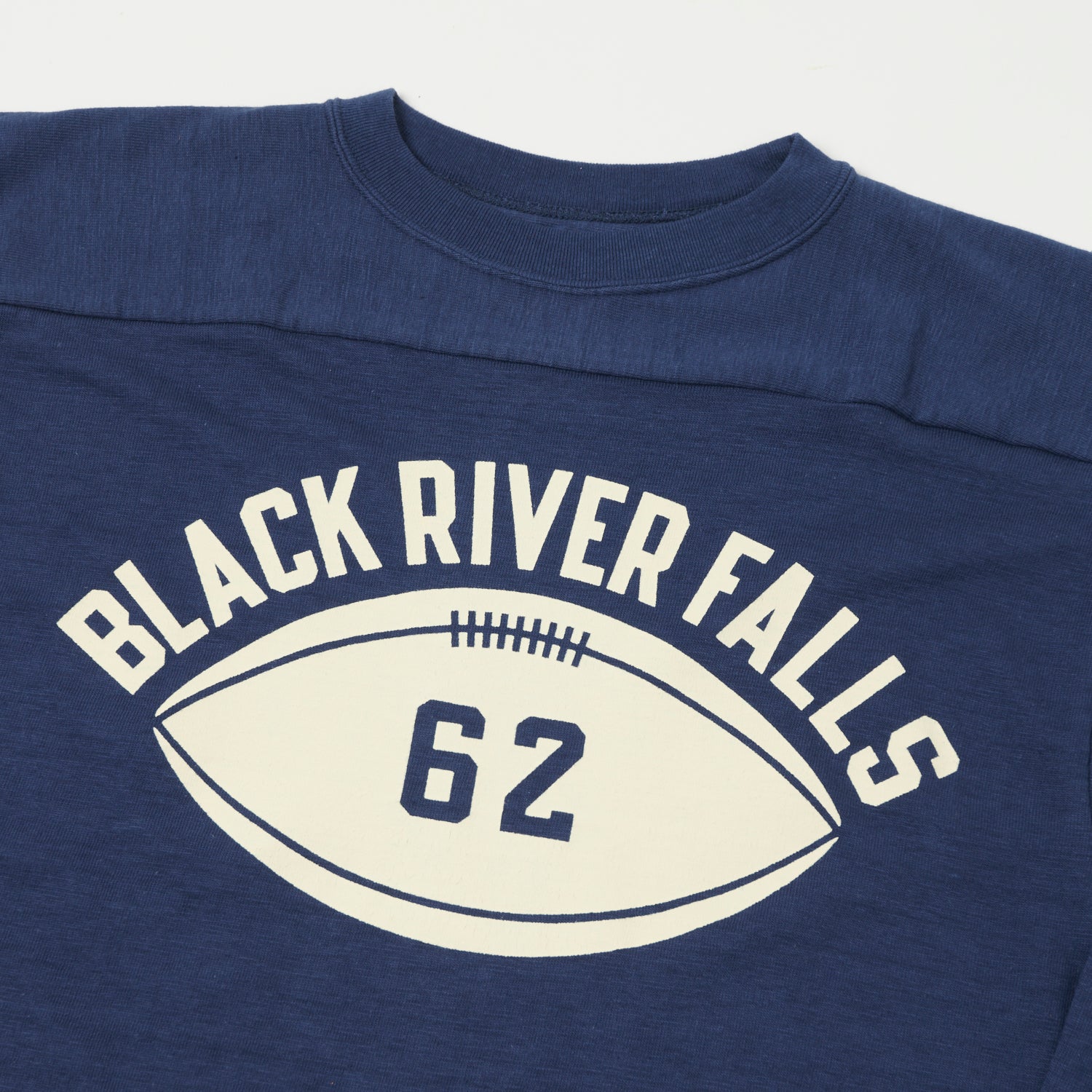 Warehouse & Co 4063 'Black River Falls' 3/4 Sleeve Football T-Shirt - Navy