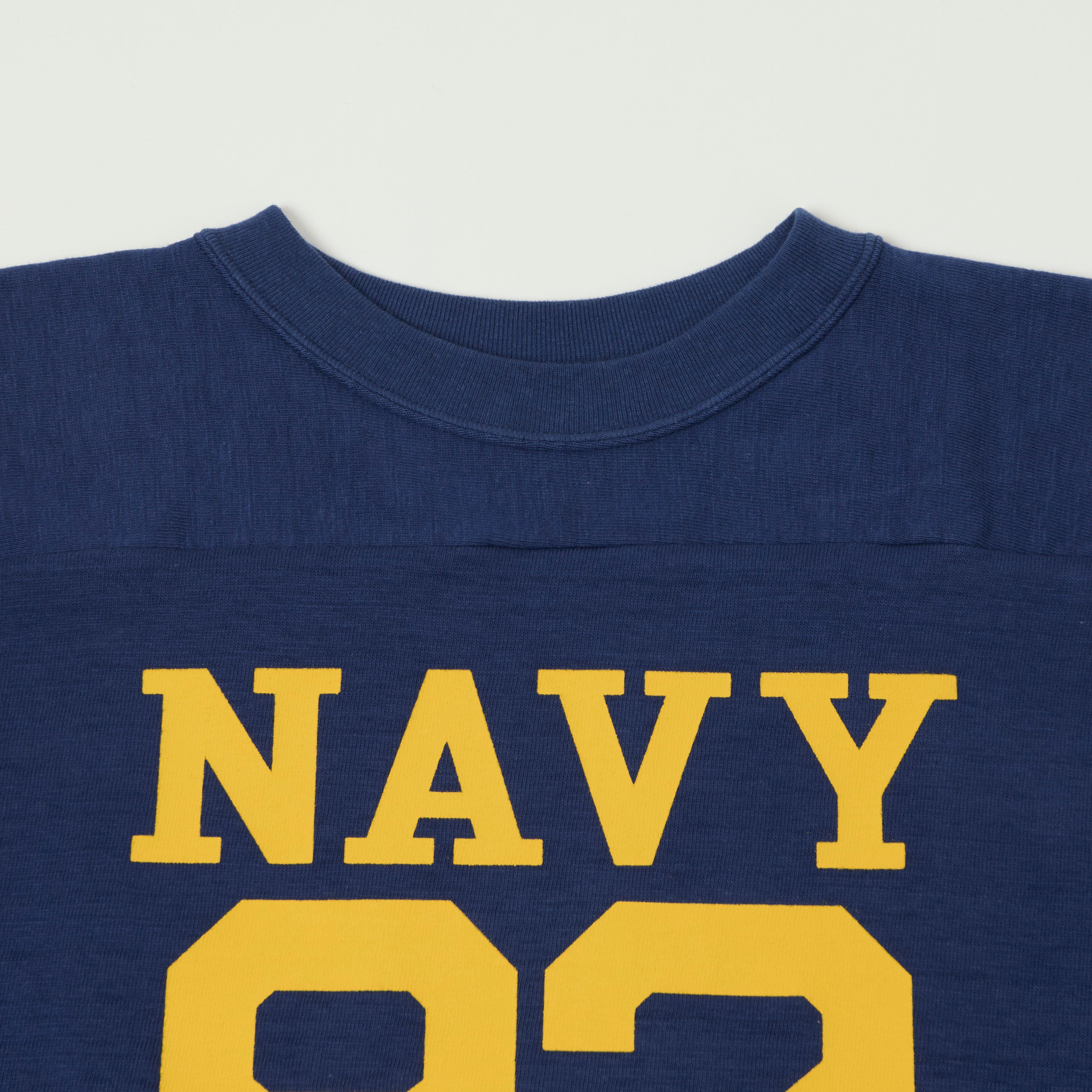 Warehouse & Co 4063 'Navy 92' 3/4 Sleeve Football T-Shirt - Navy
