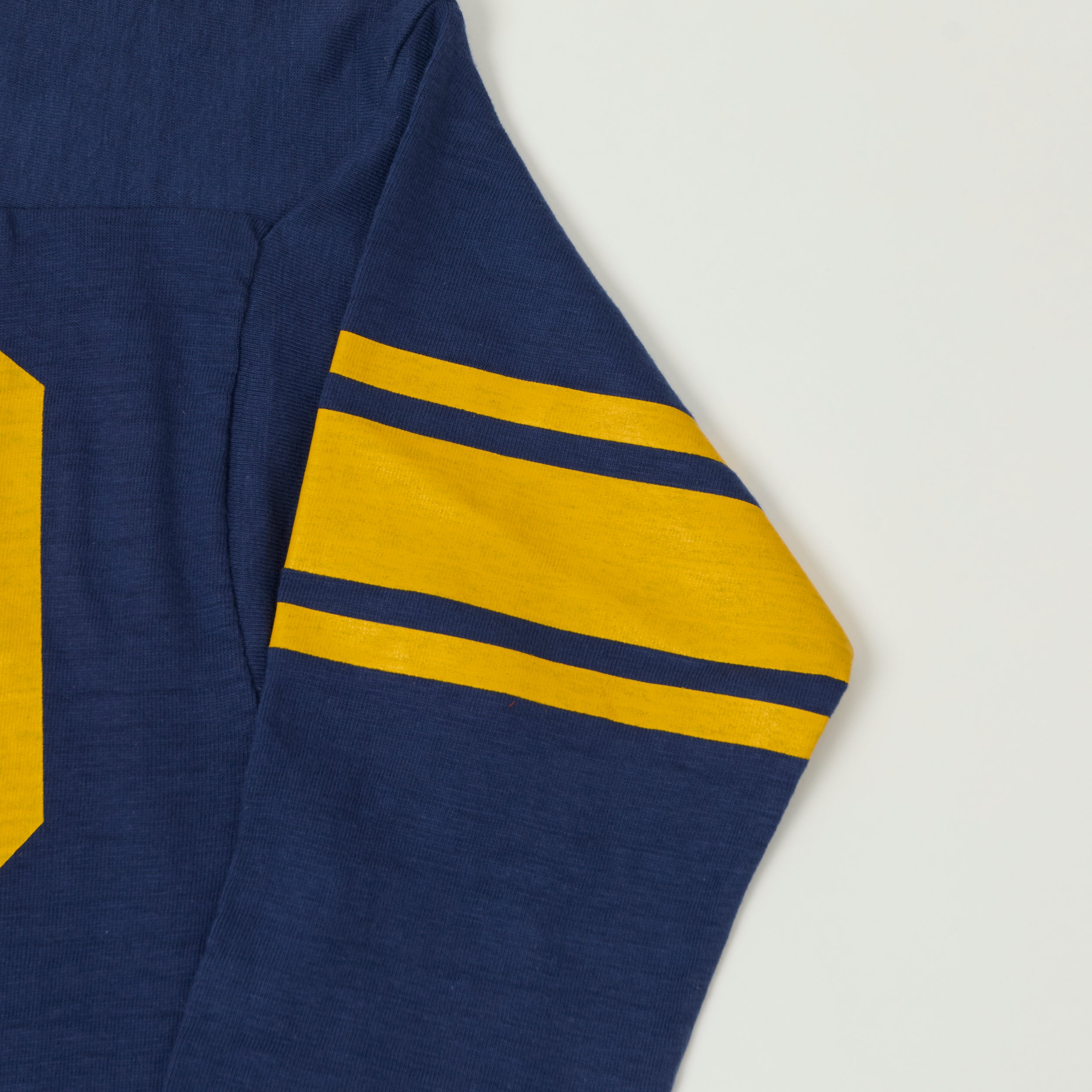 Warehouse & Co 4063 'No. 70' 3/4 Sleeve Football Tee - Navy