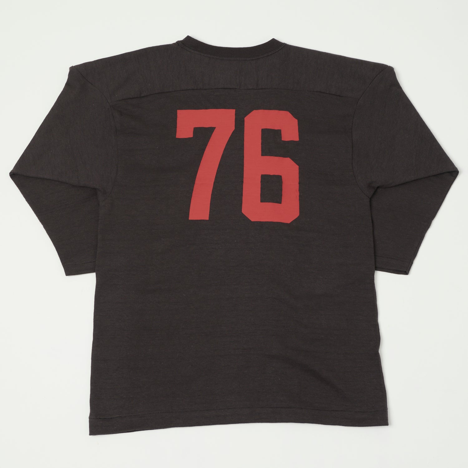 Warehouse & Co 4063 'Tioga High' 3/4 Sleeve Football T-Shirt - Black