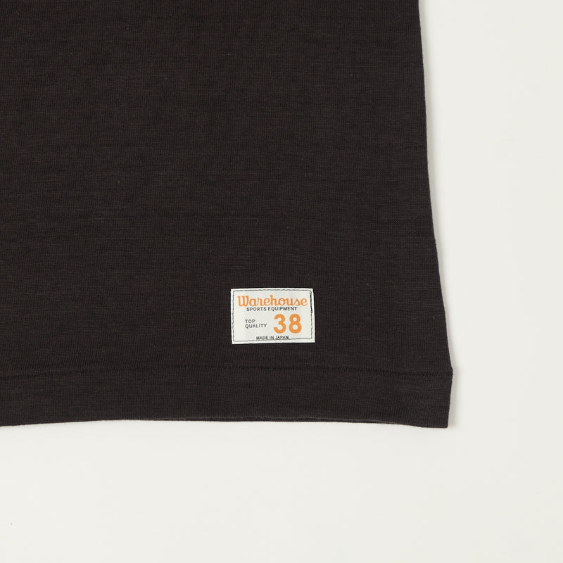 Warehouse & Co 4063 'U City' 3/4 Sleeve Football Tee - Black