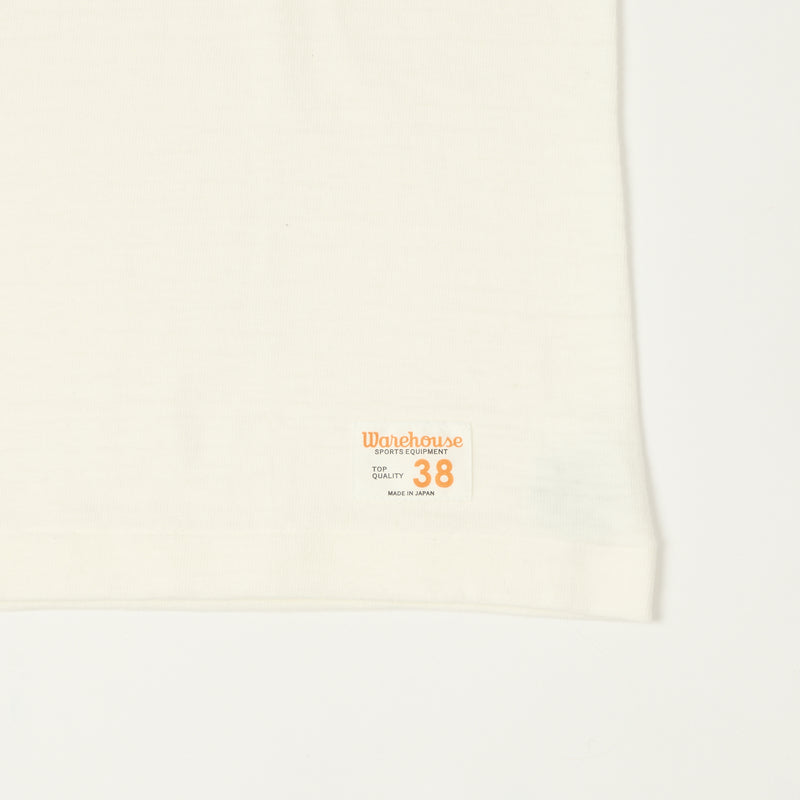 Warehouse & Co 4063 'U City' 3/4 Sleeve Football Tee - Off White