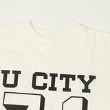 Warehouse & Co 4063 'U City' 3/4 Sleeve Football Tee - Off White