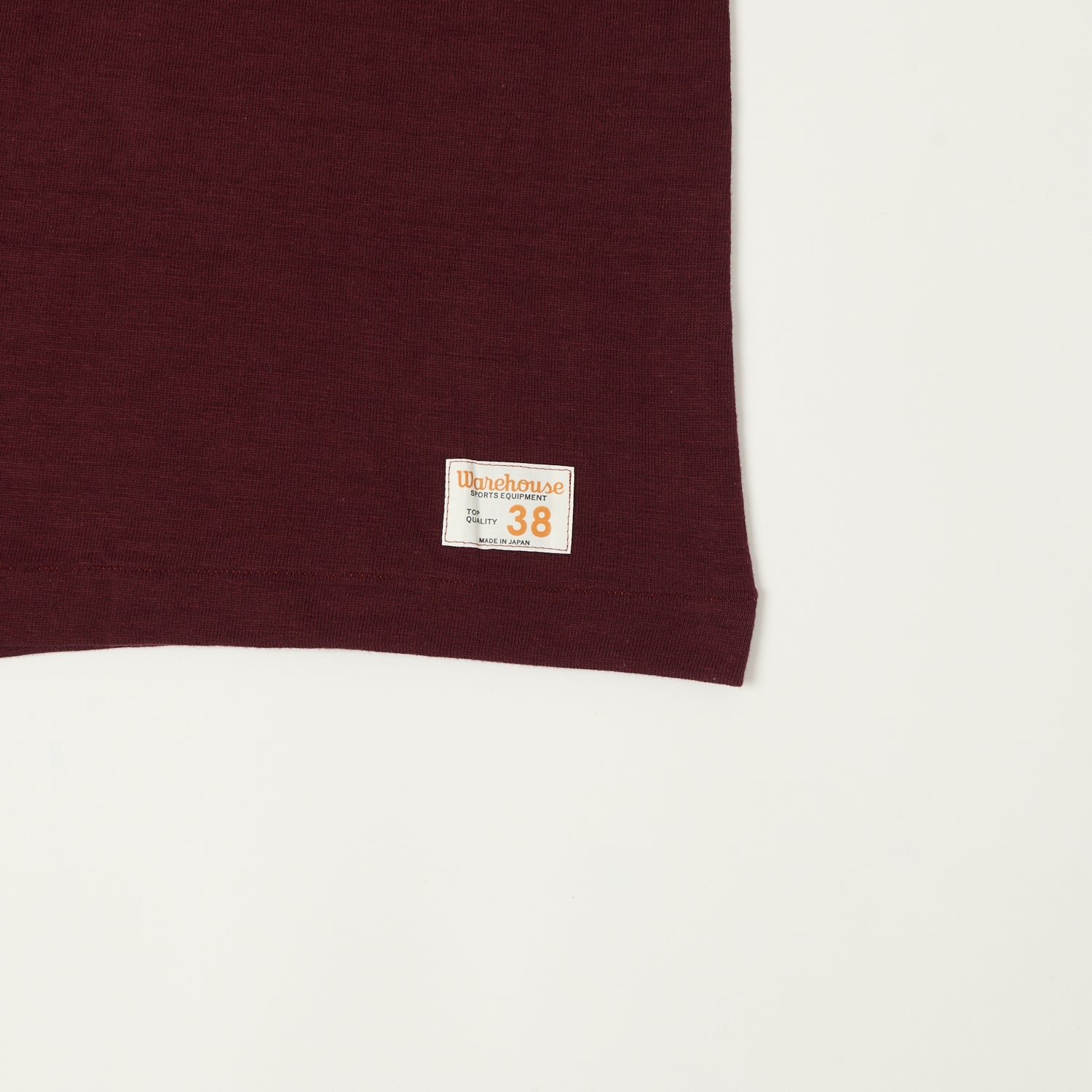Warehouse & Co 4063 'U City' 3/4 Sleeve Football T-Shirt - Bordeaux