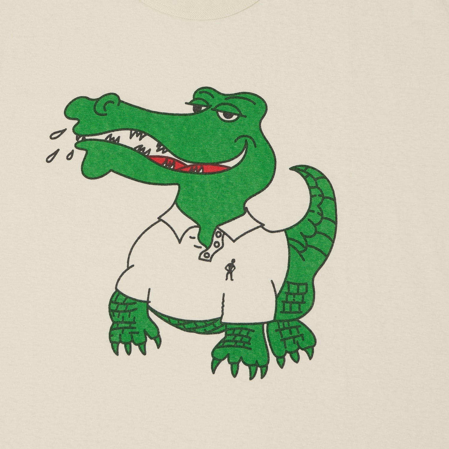 Warehouse & Co 4064 'Crocodile' T-Shirt - Cream