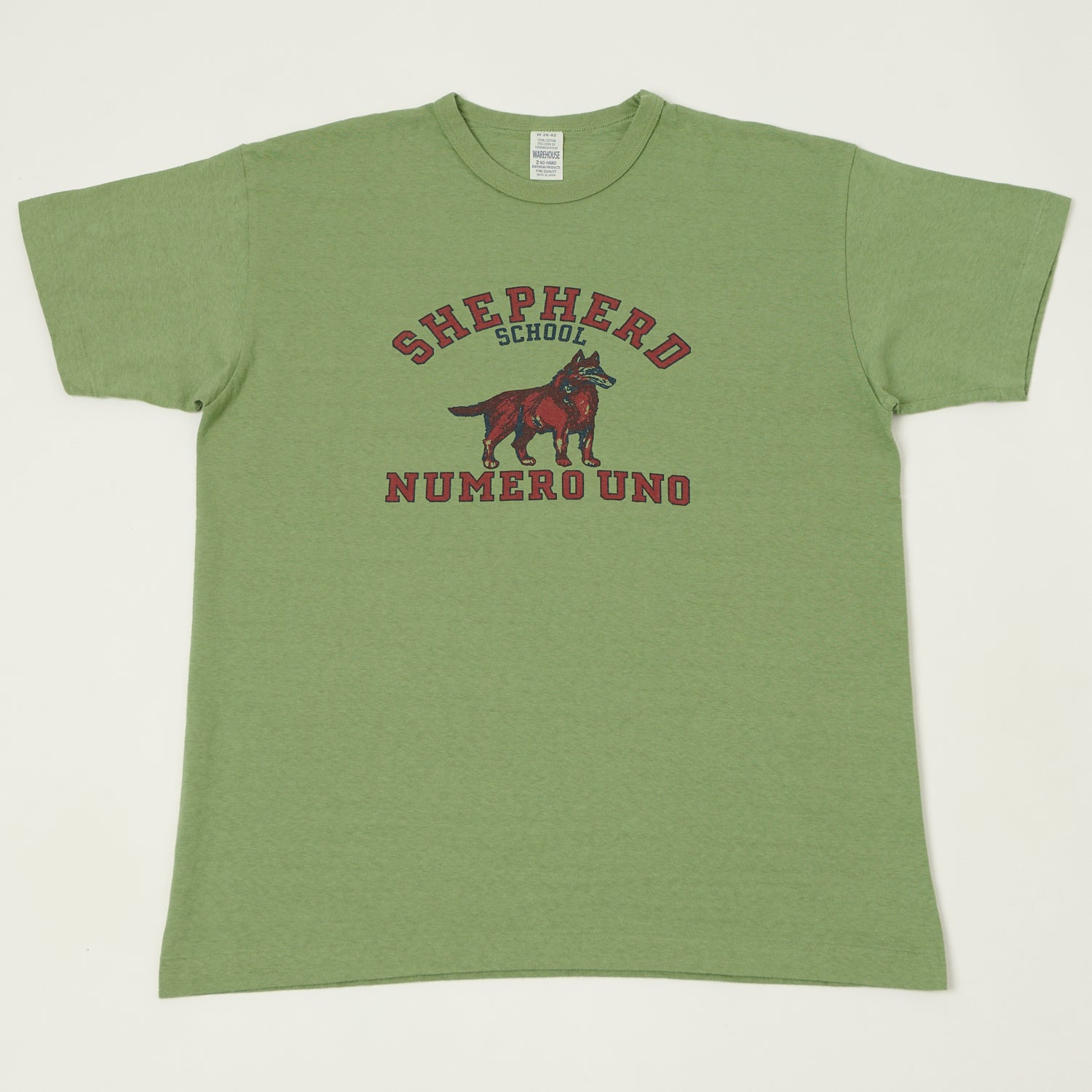Warehouse & Co 4064 'Shepherd' T-Shirt - Pale Green
