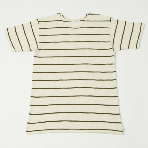 ★関税/送料込★Grove★Stripe Sand T-shirt WAREHOUSECO_4087SSBORDERTEE_GR