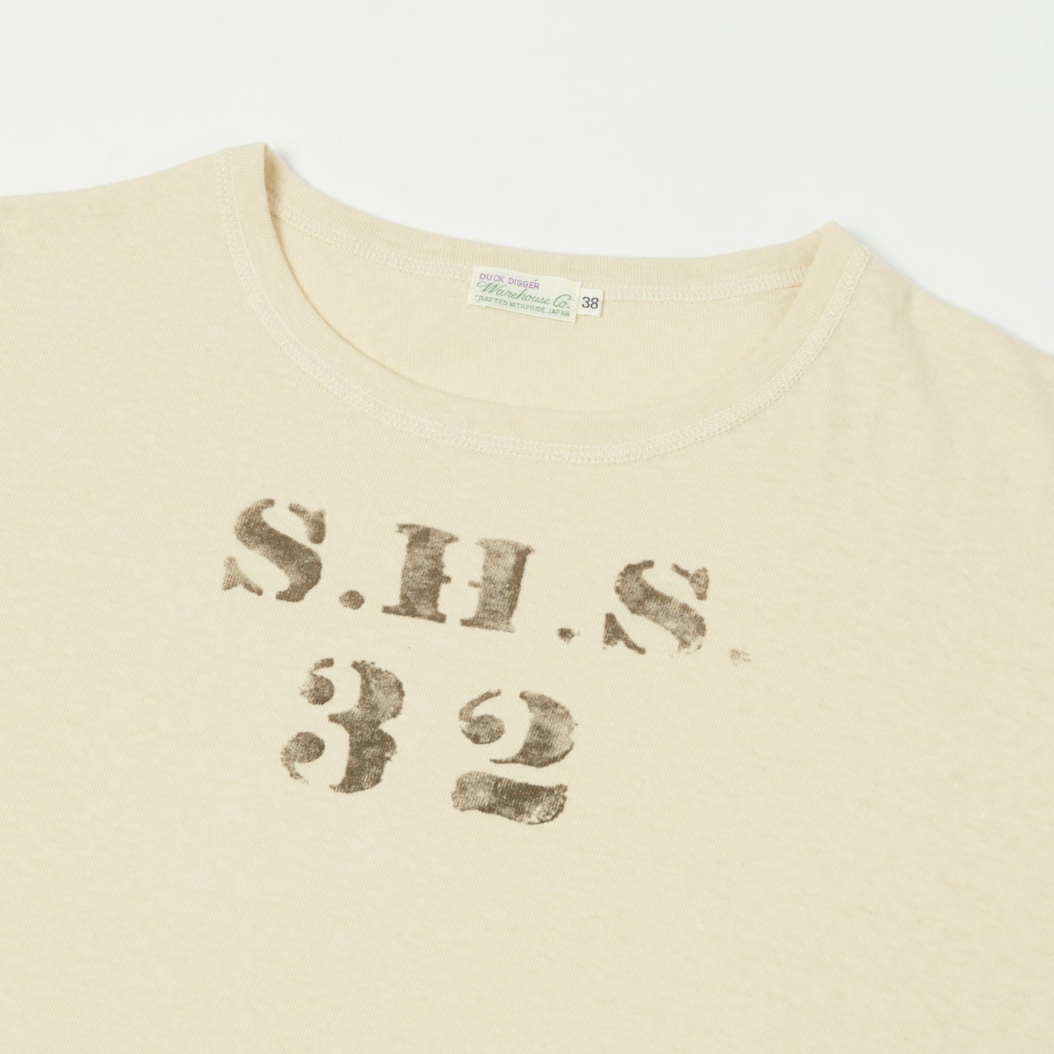 Warehouse & Co 4091 Duck Digger 'SHS' Skivvy T-Shirt - Beige