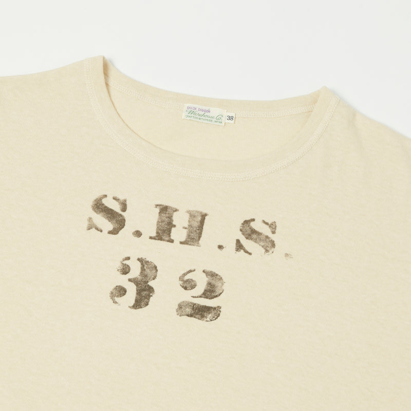 Warehouse 4091 'SHS' USN Skivvy Tee - Beige