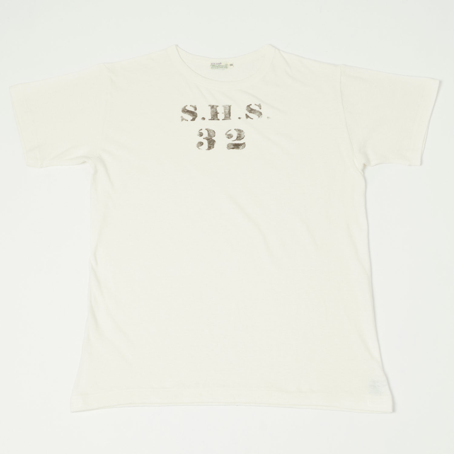 Warehouse & Co 4091 Duck Digger 'SHS' Skivvy T-Shirt - Off White