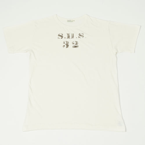Warehouse & Co 4091 Duck Digger 'SHS' Skivvy T-Shirt - Off White