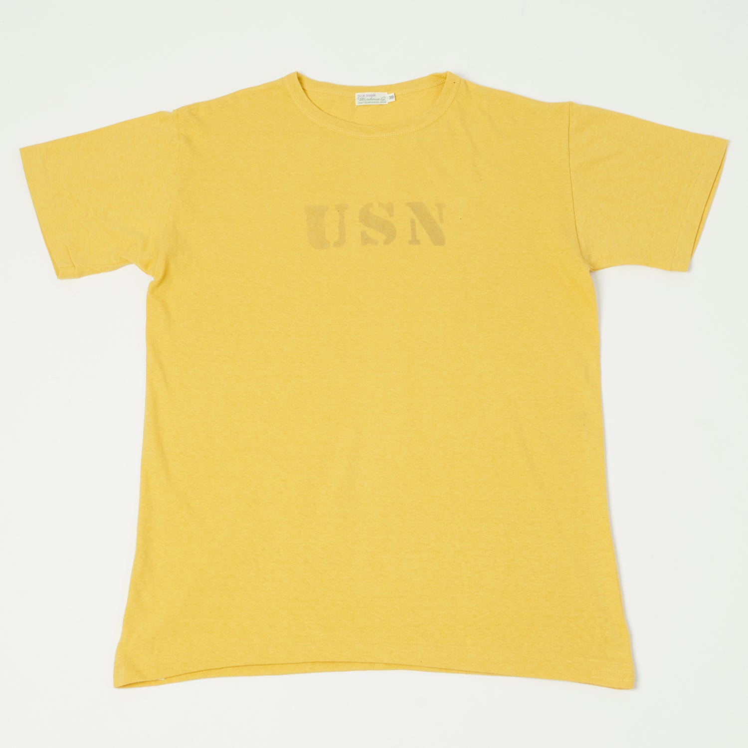 Warehouse & Co 4091 Duck Digger 'USN' Skivvy T-Shirt - Yellow