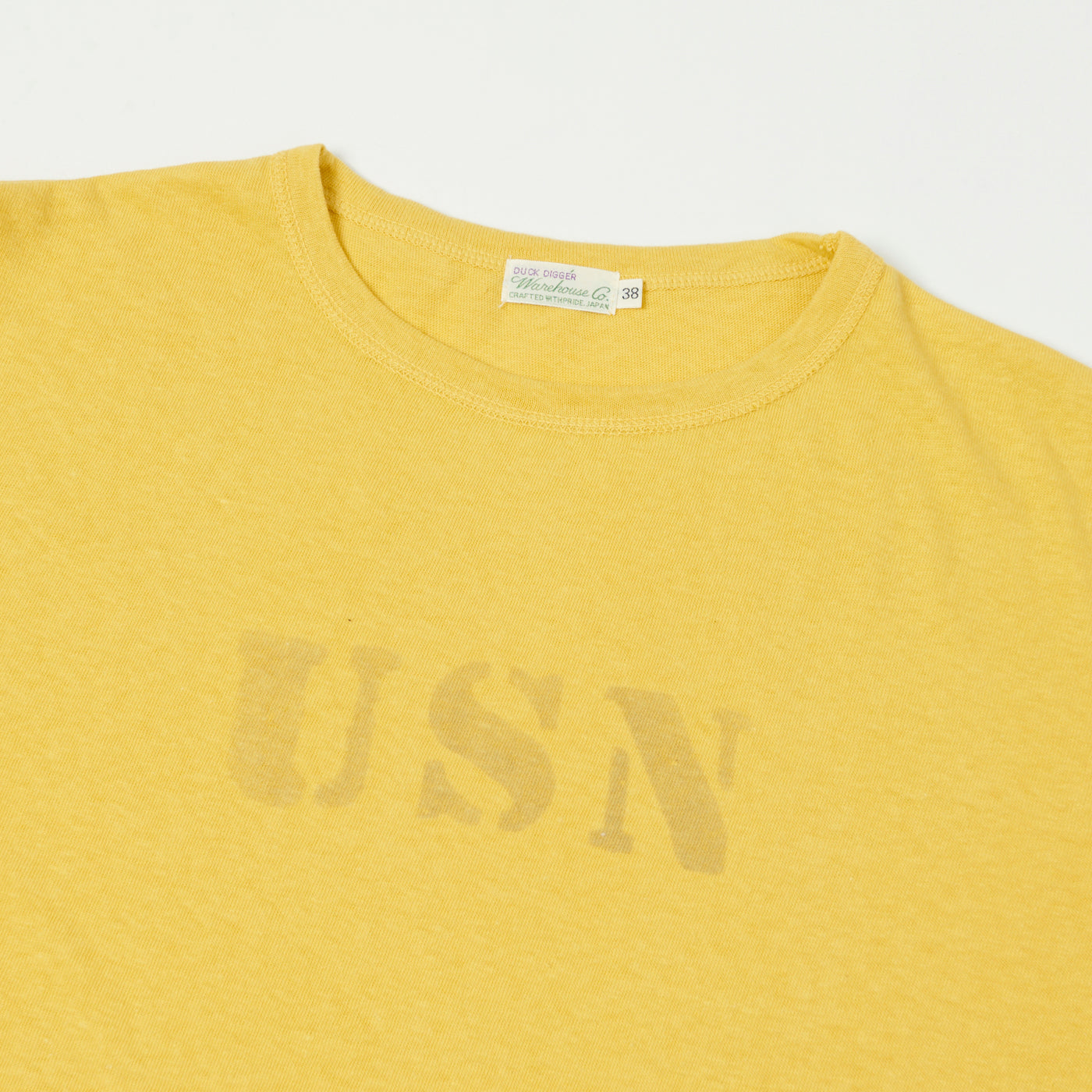 Warehouse & Co 4091 Duck Digger 'USN' Skivvy T-Shirt - Yellow