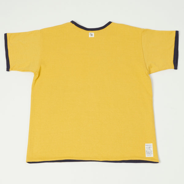 Warehouse & Co 4101 USN Reversible Tee - Yellow/Navy