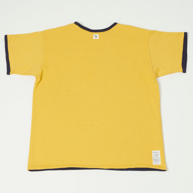 Warehouse 4101 USN Reversible Tee - Yellow/Navy