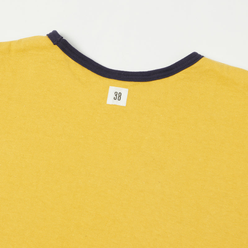 Warehouse 4101 USN Reversible Tee - Yellow/Navy