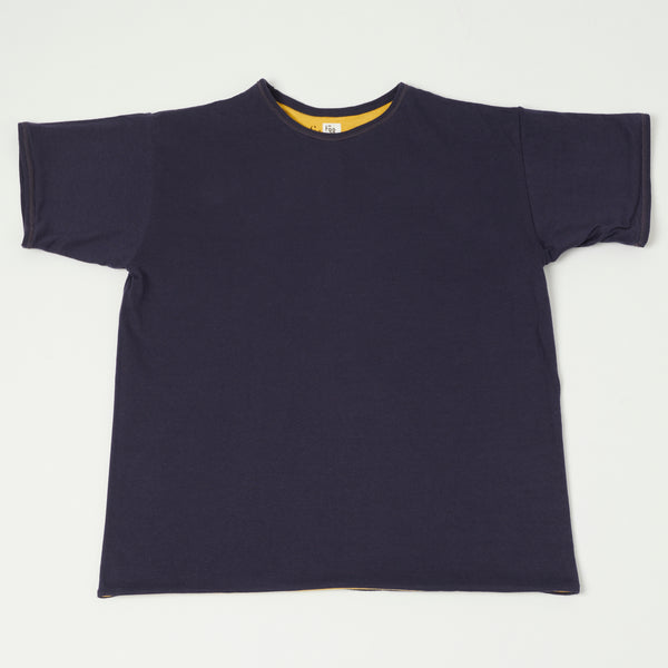 Warehouse & Co 4101 USN Reversible Tee - Yellow/Navy