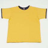 Warehouse 4101 'USN-RU' USN Reversible Tee - Yellow/Navy