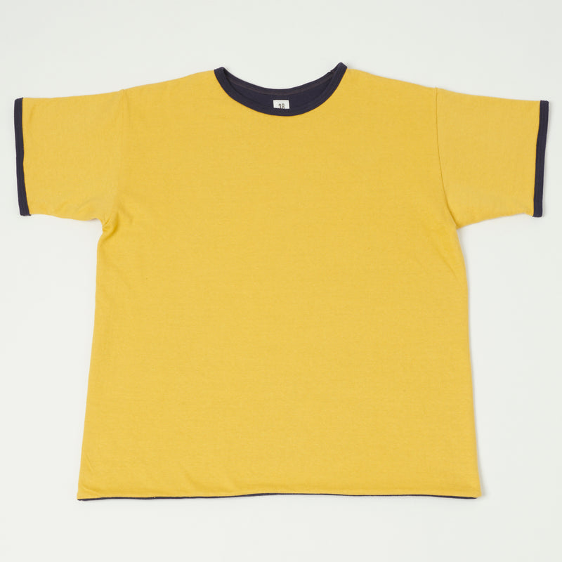 Warehouse 4101 USN Reversible Tee - Yellow/Navy