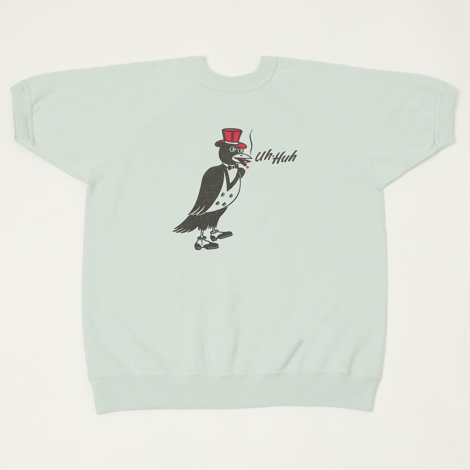 Warehouse & Co 4104 S/S Sweatshirt 'Crows Nest' - Sax