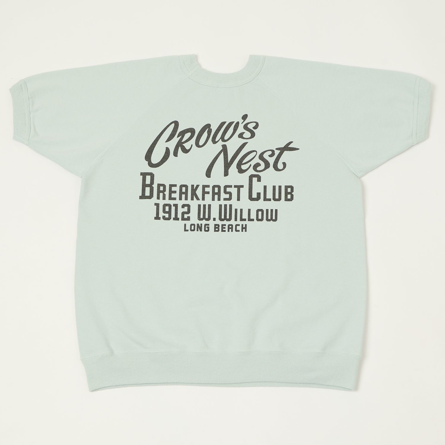 Warehouse & Co 4104 S/S Sweatshirt 'Crows Nest' - Sax