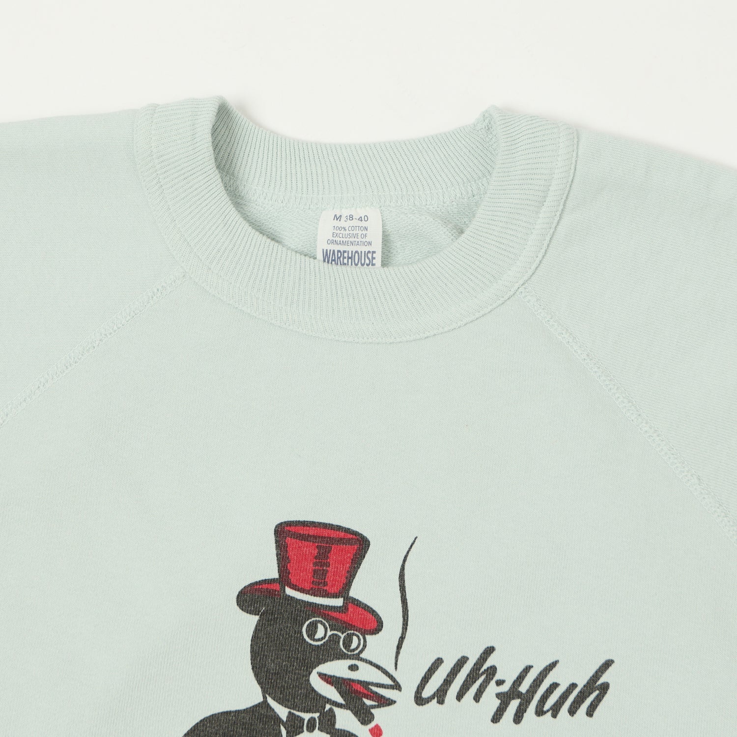 Warehouse & Co 4104 S/S Sweatshirt 'Crows Nest' - Sax