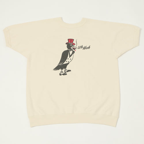 Warehouse & Co 4104 S/S Sweatshirt 'Crows Nest' - Cream