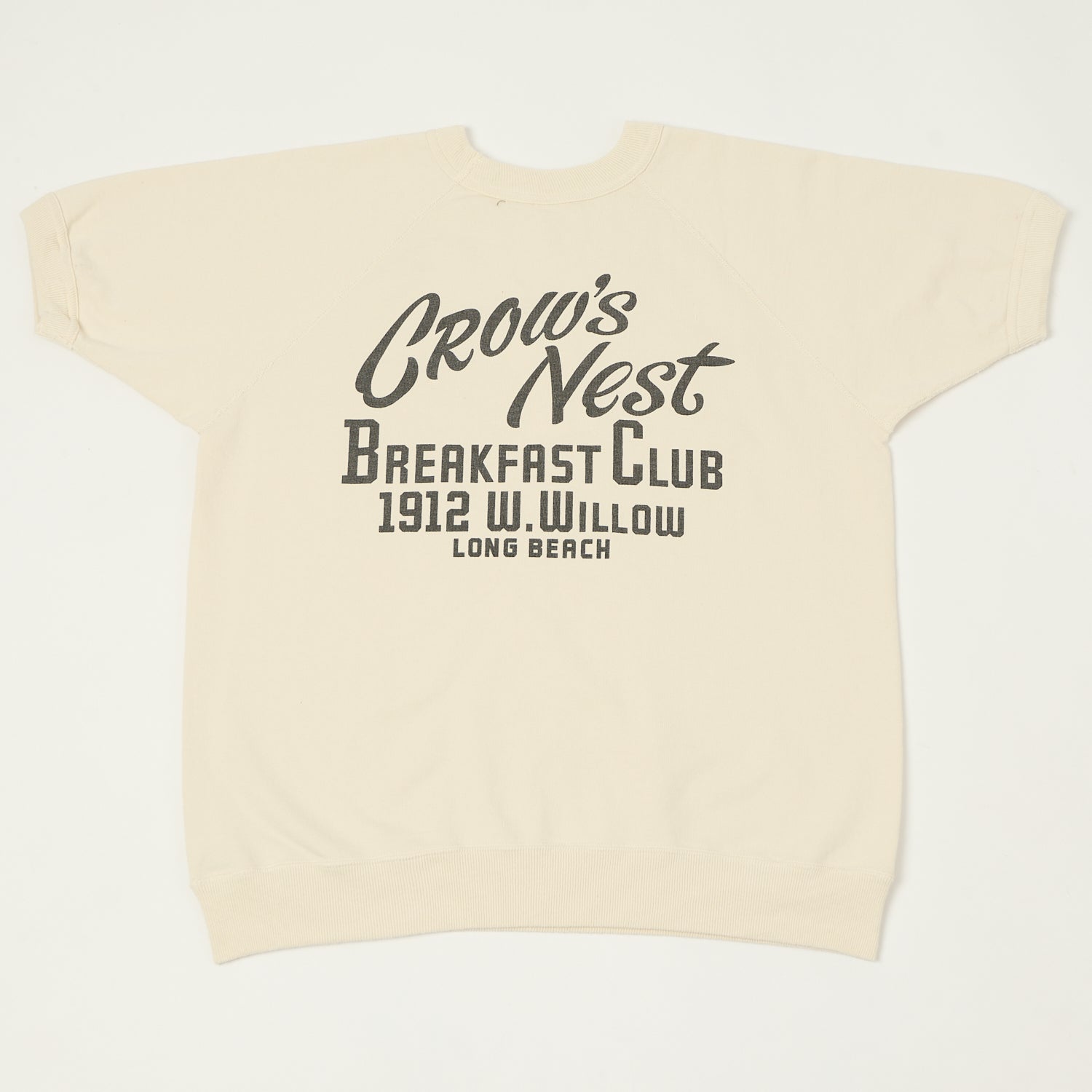 Warehouse & Co 4104 S/S Sweatshirt 'Crows Nest' - Cream