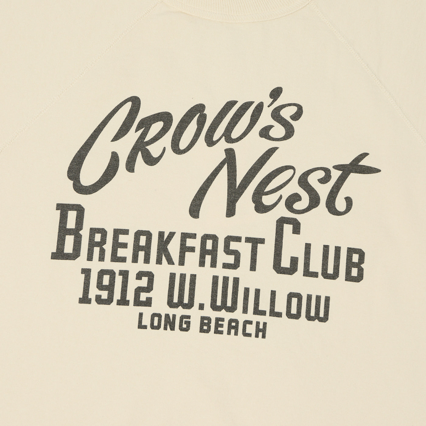 Warehouse & Co 4104 S/S Sweatshirt 'Crows Nest' - Cream