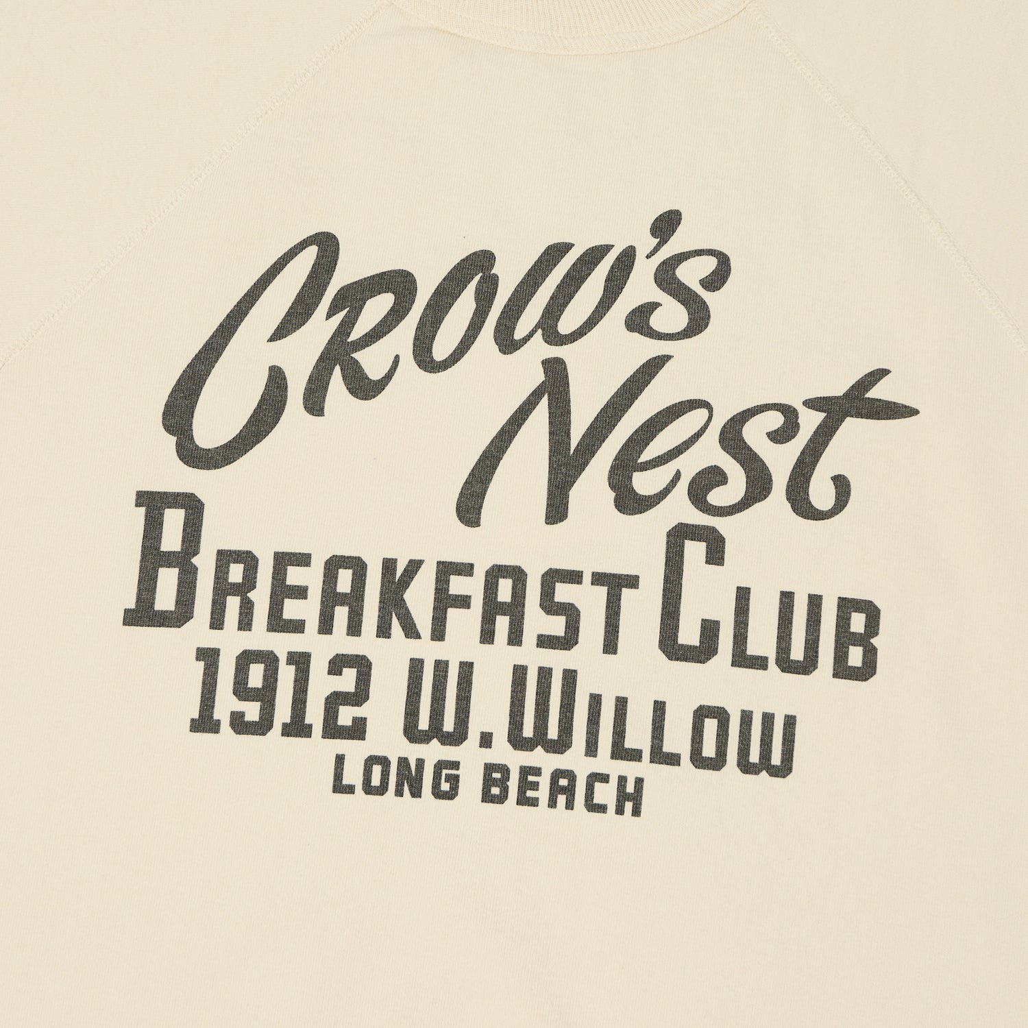 Warehouse & Co 4104 S/S Sweatshirt 'Crows Nest' - Cream
