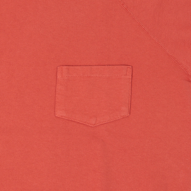 Warehouse & Co 4105 Short Sleeve Pocket Sweatshirt - Red