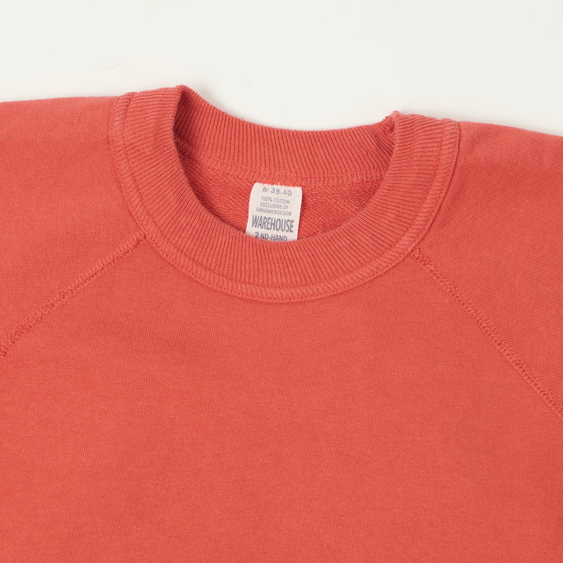 Warehouse & Co 4105 Short Sleeve Pocket Sweatshirt - Red