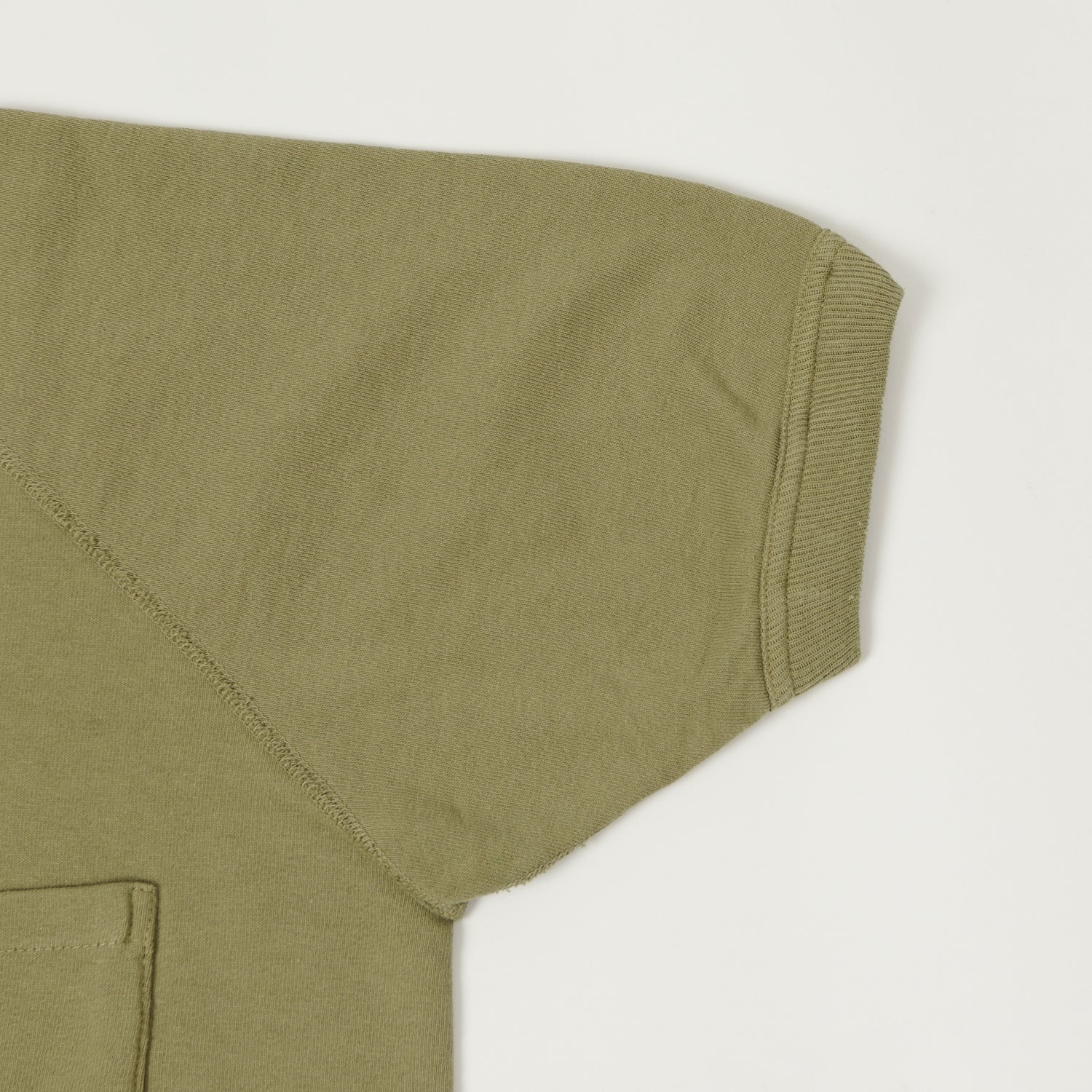 Warehouse & Co 4105 Short Sleeve Pocket Sweatshirt - Green