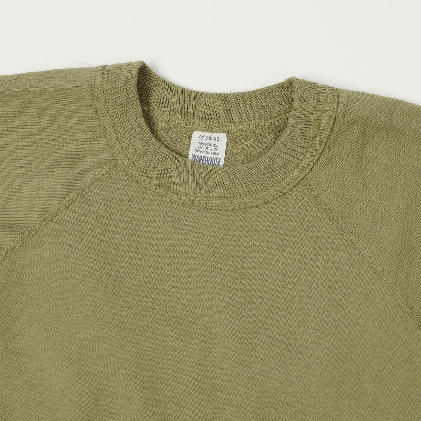 Warehouse & Co 4105 Short Sleeve Pocket Sweatshirt - Green