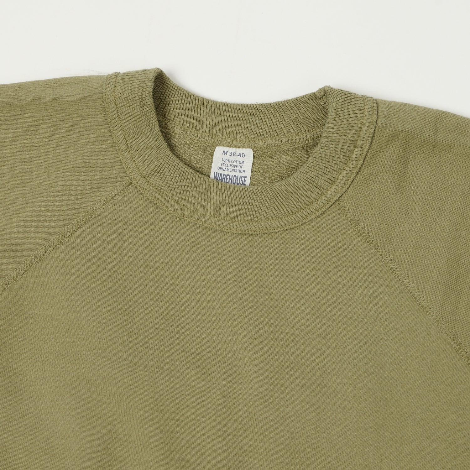 Warehouse & Co 4105 Short Sleeve Pocket Sweatshirt - Green