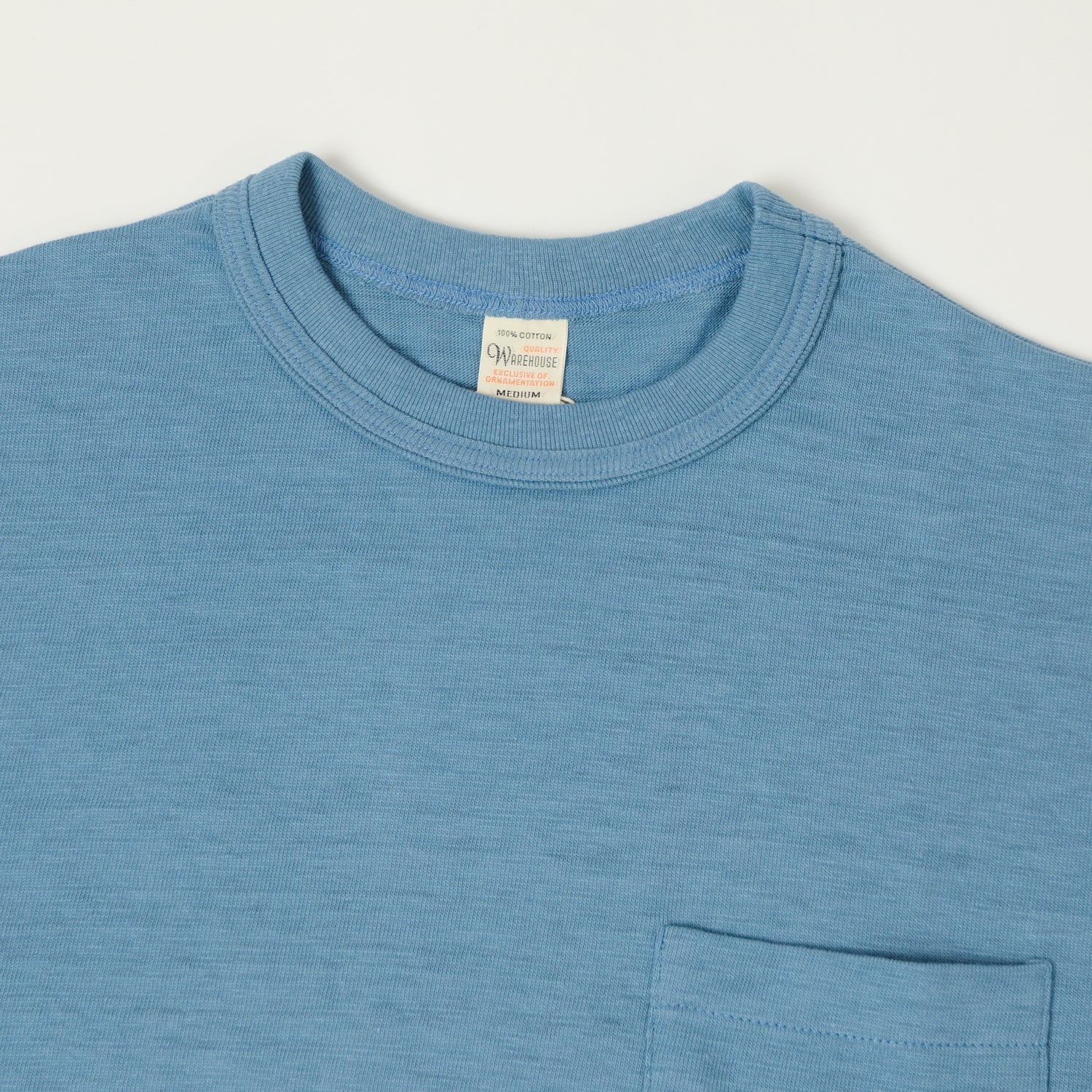 Warehouse & Co 4601 Pocket T-Shirt - Pale Blue