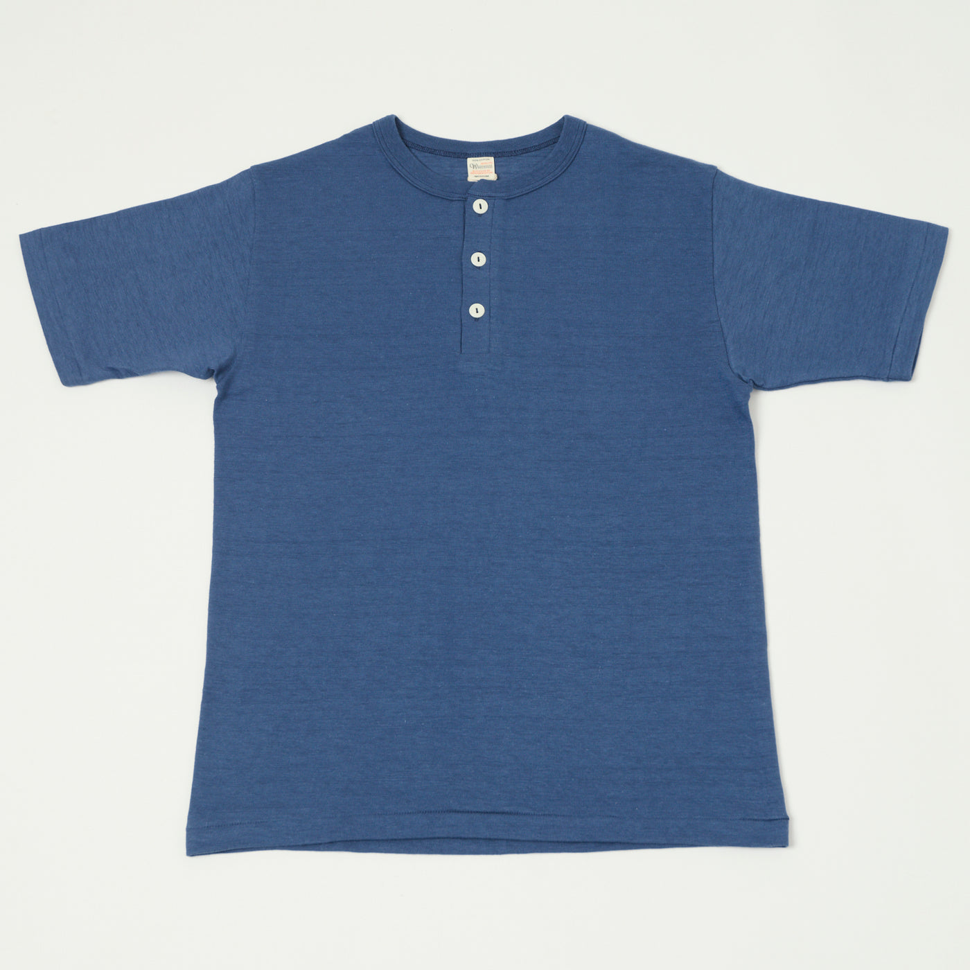 Warehouse & Co 4601 Henley T-Shirt - Faded Blue