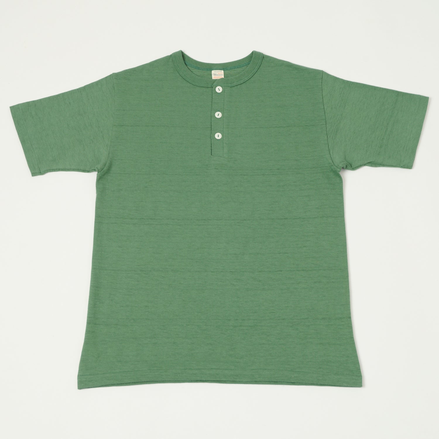 Warehouse & Co 4601 Henley T-Shirt - MC Green