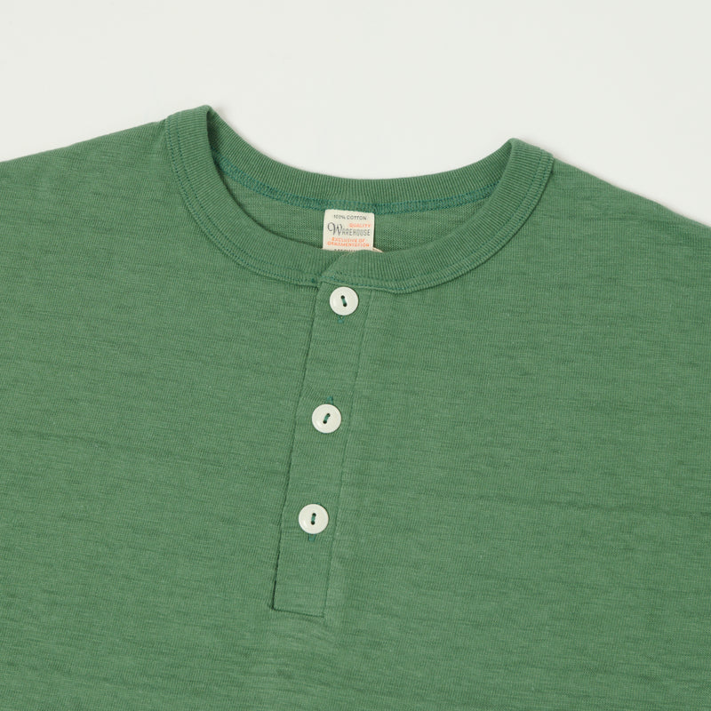 Warehouse 4601 S/S Henley - MC Green