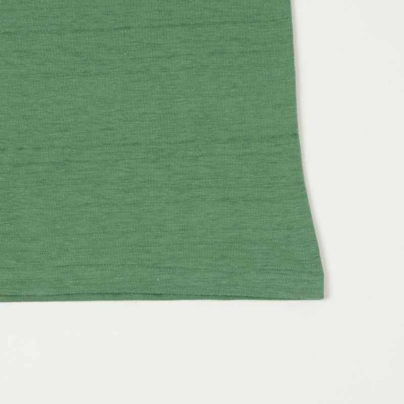 Warehouse 4601 S/S Henley - MC Green