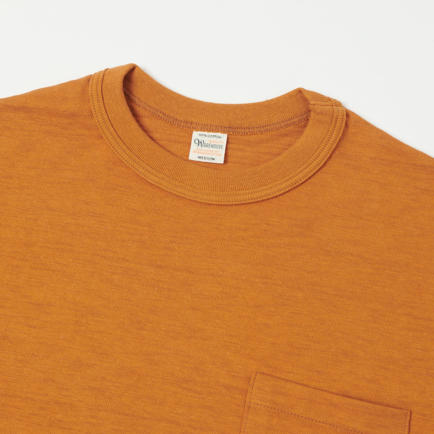 Warehouse & Co 4601 Pocket T-Shirt - Dark Orange