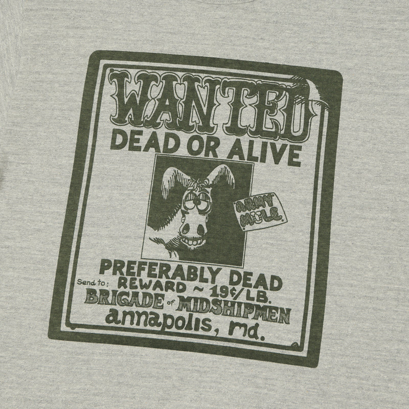 Warehouse & Co 4096 'Wanted' T-Shirt - Heather Grey