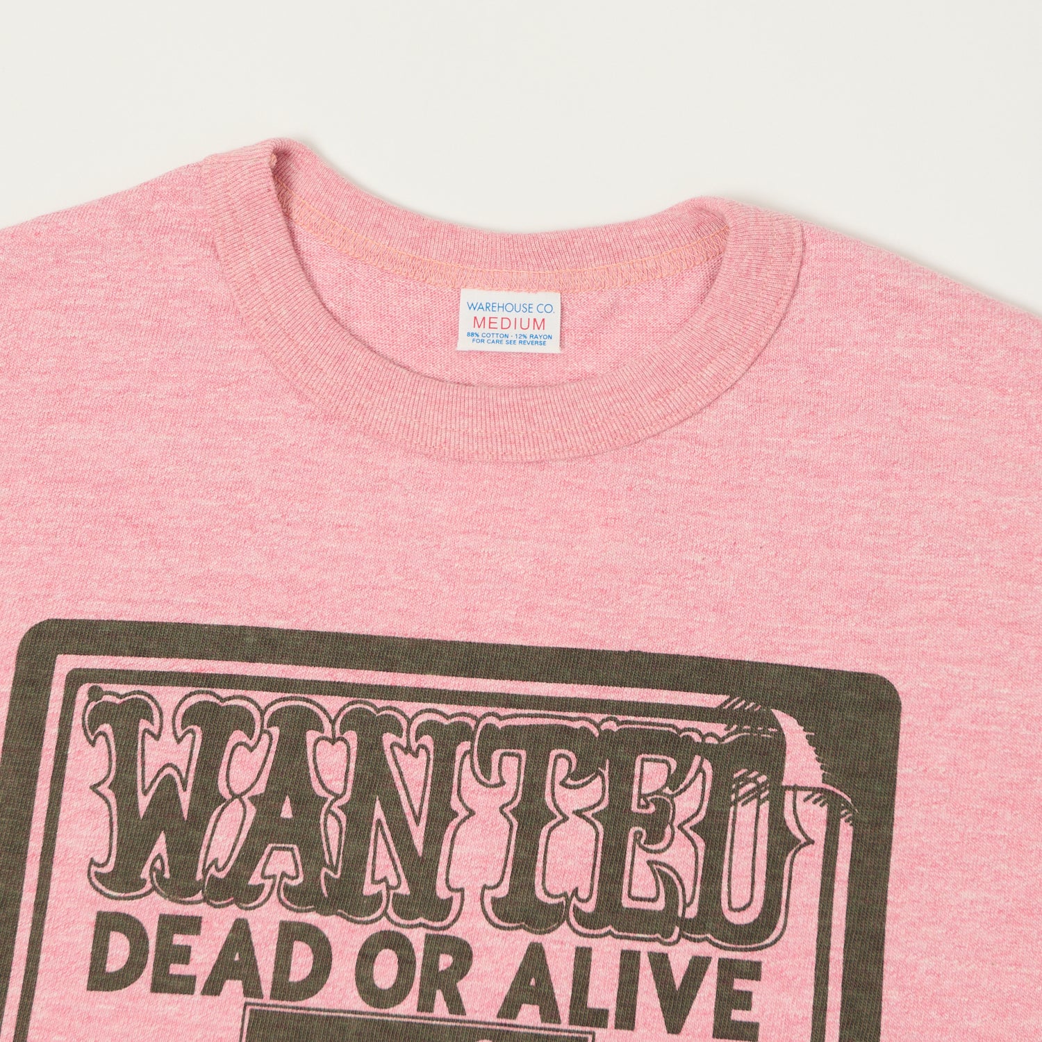 Warehouse & Co 4096 'Wanted' T-Shirt - Heather Red