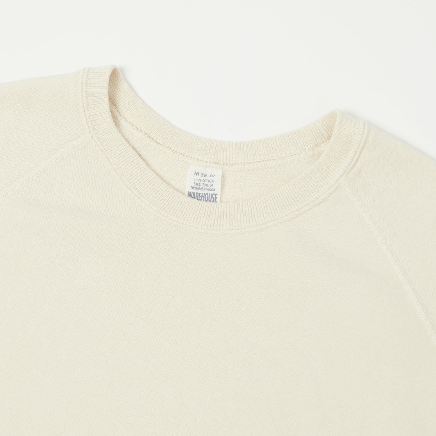 Warehouse & Co 461 Raglan Sleeve Sweatshirt - Cream