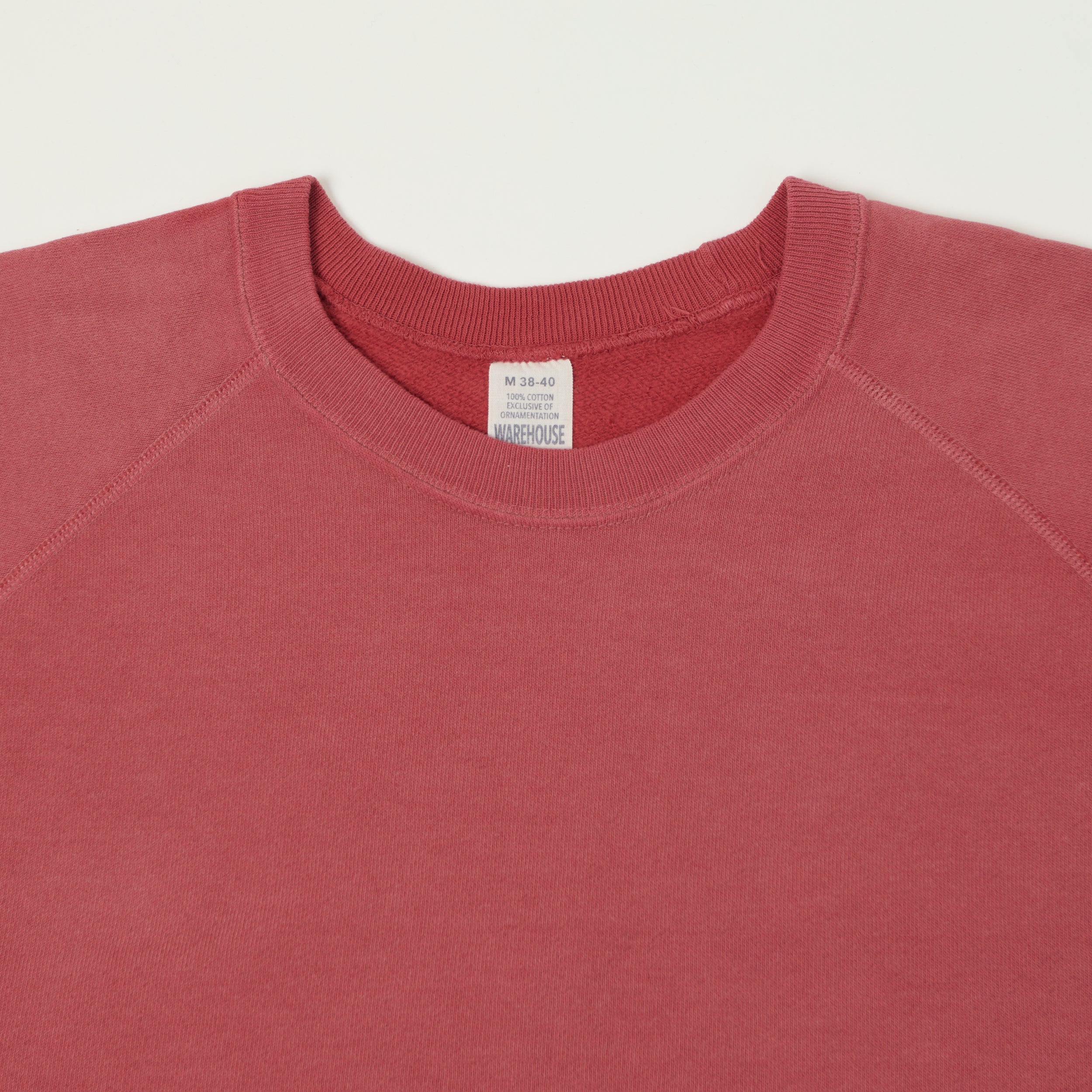 Warehouse & Co 461-U/W 'Sun Burned' Raglan Sleeve Sweatshirt - Red
