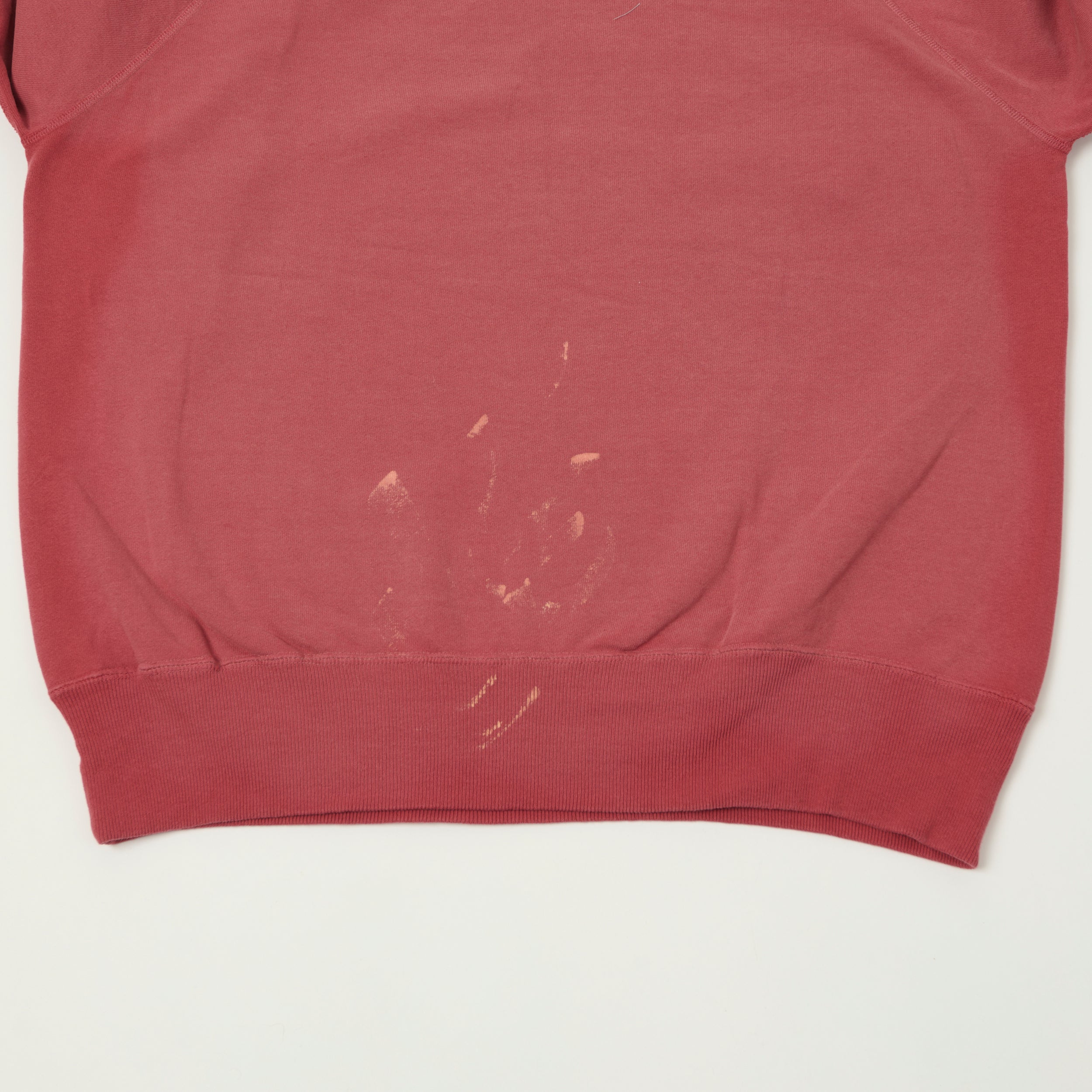 Warehouse & Co 461-U/W 'Sun Burned' Raglan Sleeve Sweatshirt - Red