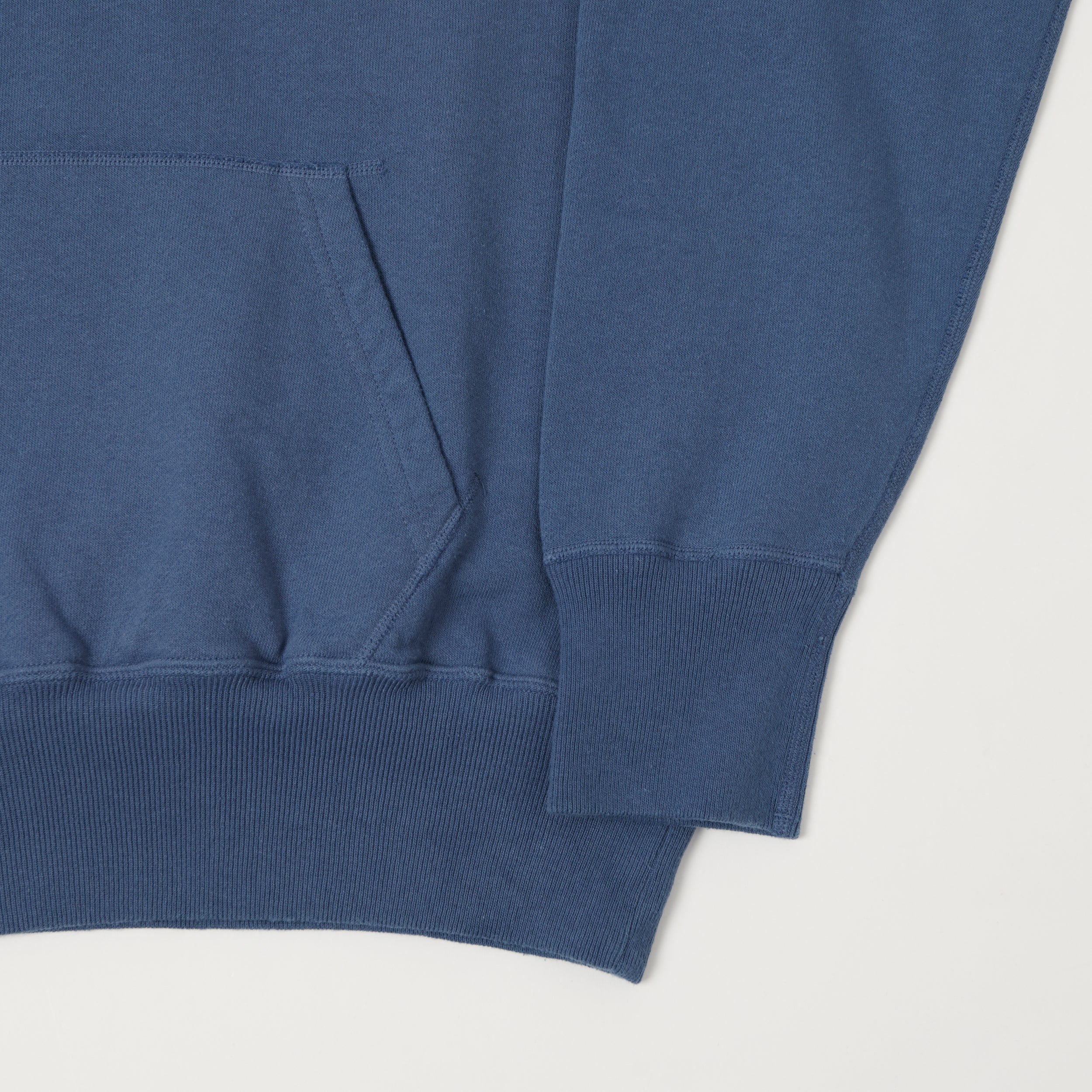 Warehouse & Co 462 Raglan Sleeve Hooded Sweatshirt - Blue