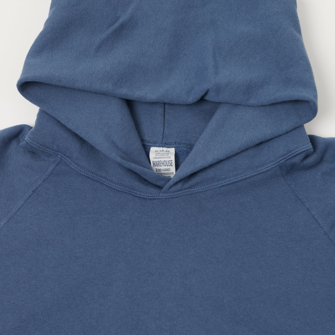 Warehouse & Co 462 Raglan Sleeve Hooded Sweatshirt - Blue