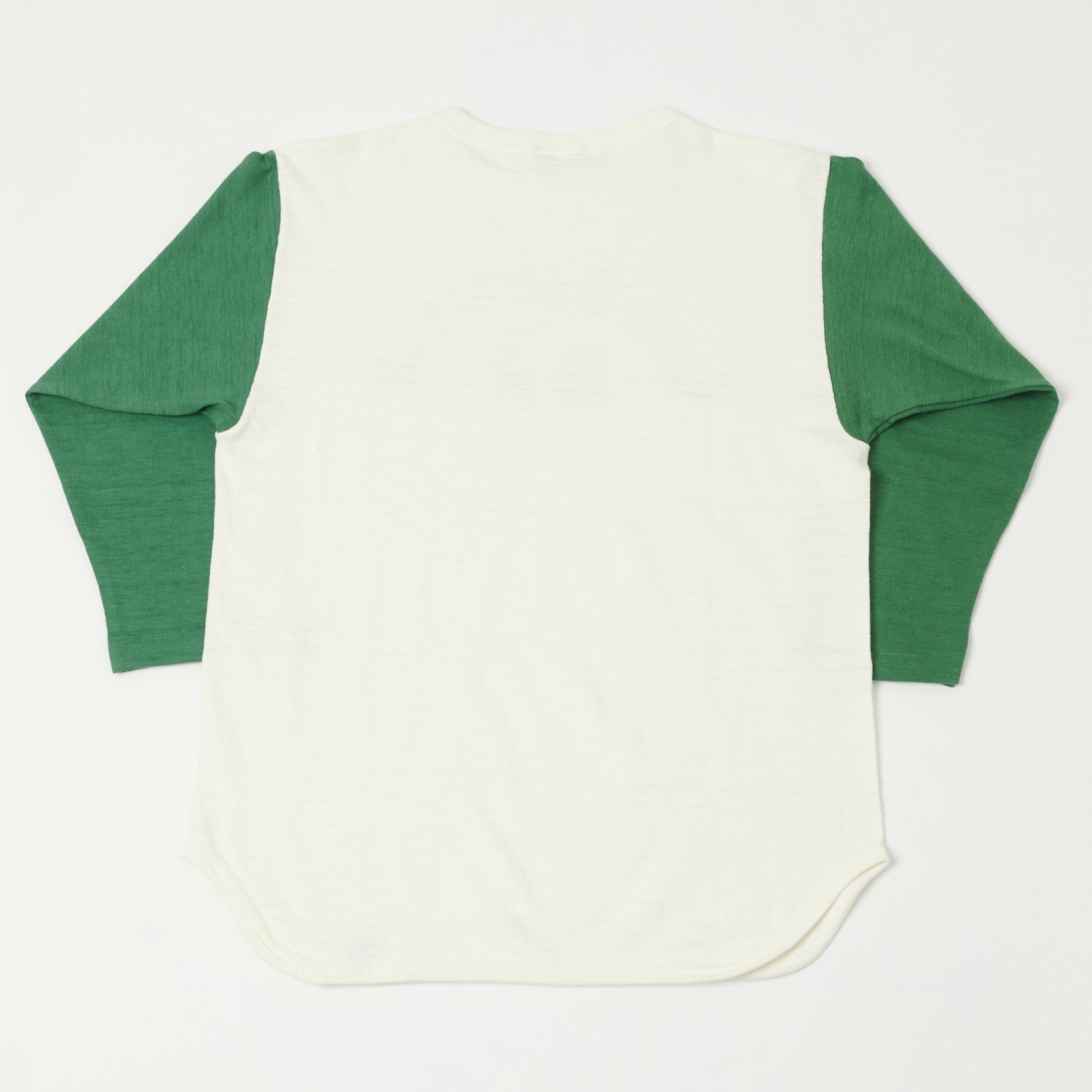 Warehouse & Co 4800 'Camp Baumann' Baseball T-Shirt - Cream/Green